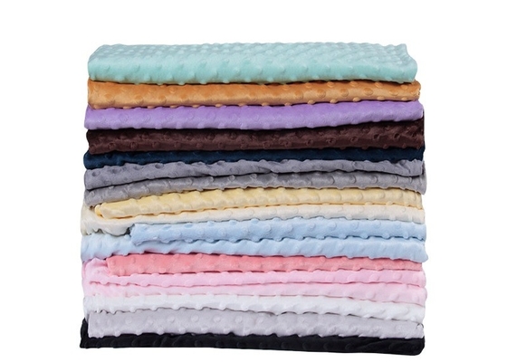 Super Soft Dot Minky Plush Fabric 150CM For Blankets