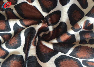 Warp Knitted Animal Print Velboa Polyester Velvet Fabric For Sofa Cover
